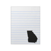 Georgië in zwart-wit notitieblok (Gedraaid)