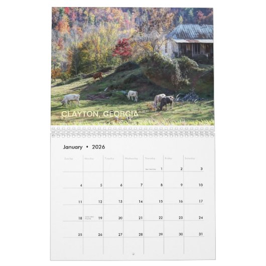 GEORGIË KALENDER (Jan 2026)