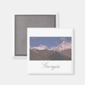Géorgie Kazbegi Architecture Magnet nature (Recto/Verso)