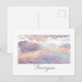 Géorgie Kazbegi Architecture Nature Carte postale (Devant / Derrière)