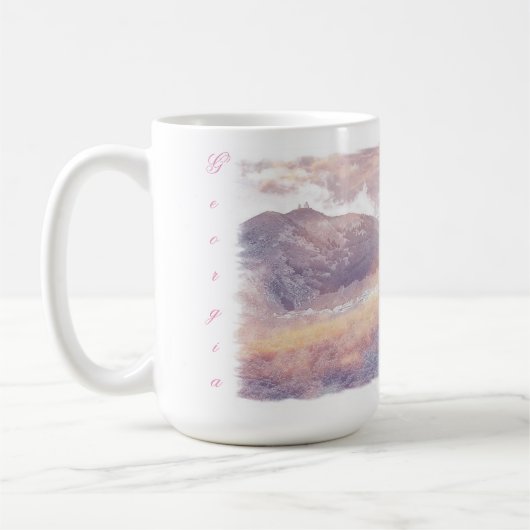 Géorgie Kazbegi Architecture Nature Mug Cup (Gauche)
