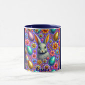 GÉORGIE ~ OEufs DE BUNNY DE PÂQUES Fleurs ~ Mug (Centre)