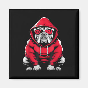  Georgië Retro Clic Gepersonaliseerde naam Magneet