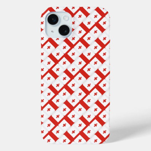 Georgië Sakartvelo vlag patroon Case-Mate iPhone Case (Achterkant)