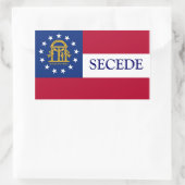 Georgië scheidt sticker af (Tas)