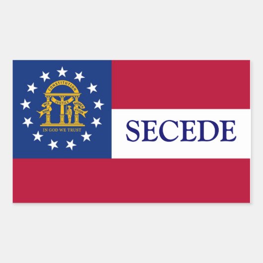 Georgië scheidt sticker af (Voorkant)