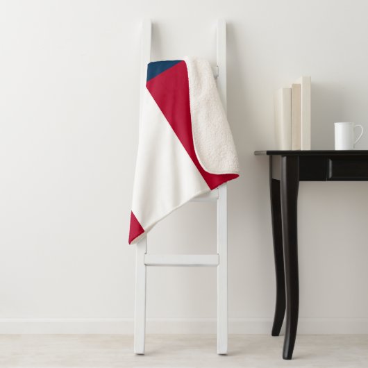 Georgië Staat Vlag Print Patriottisch Sherpa Deken (In situ)