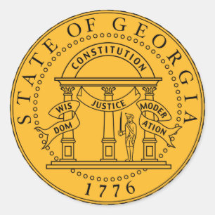 Georgië staat zegel amerika republiek symbool vlag
