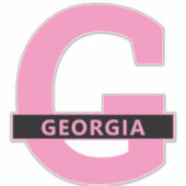 Georgië Sticker (Voorkant)