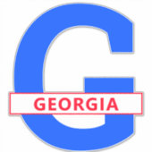 Georgië Sticker (Voorkant)