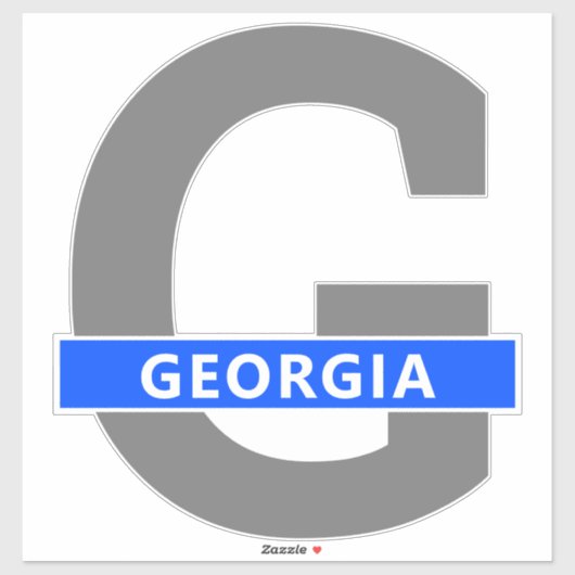 Georgië Sticker (Vel)