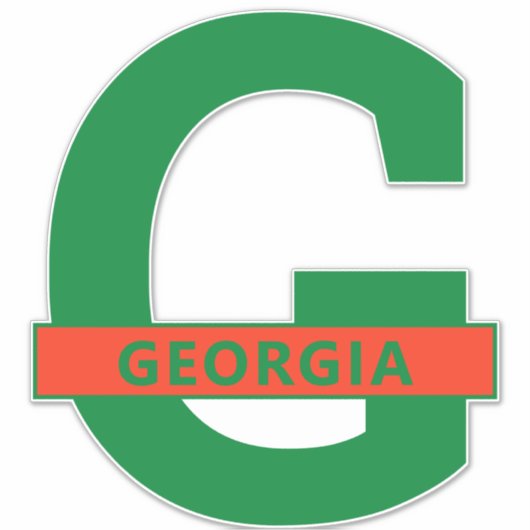 Georgië Sticker (Voorkant)