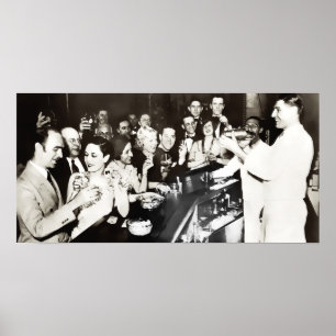 GEORGIË VERBODSSPREKEASY c. 1925 Poster