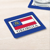Georgië Vierkante Kartonnen Onderzetter (Schuin)
