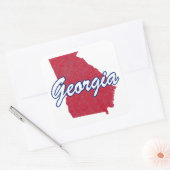 Georgië Vierkante Sticker (Envelop)