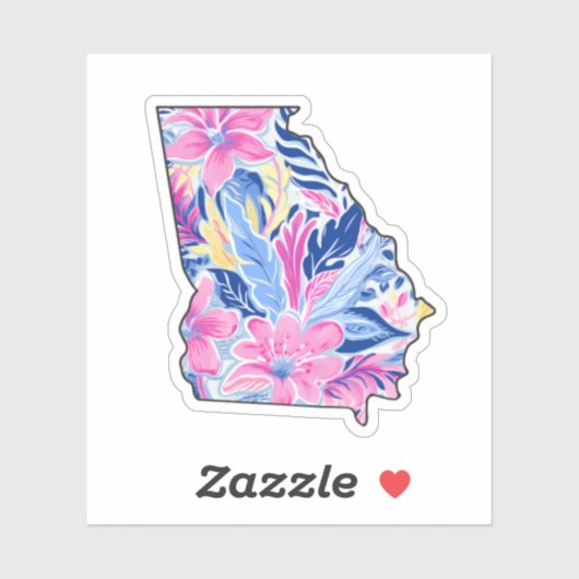 Georgië - Zomerse Sticker - Lilly Inspired (Vel)