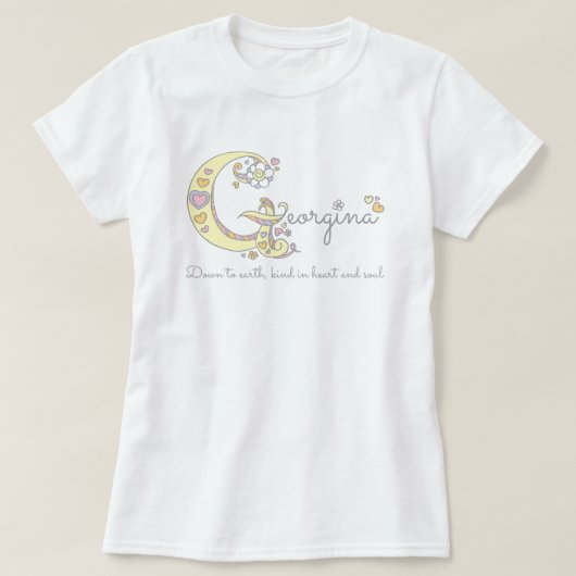 Georgina-meisjes noemen een decoratieve gewoonte d t-shirt (Design voorkant)