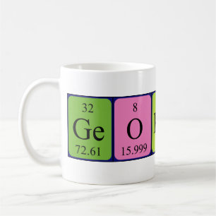 Georgine nom de table périodique mug
