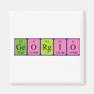 Georgio periodieke table name magnet magneet