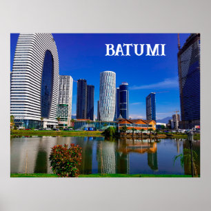 Georgisch architectuurlandschap Batumi Poster