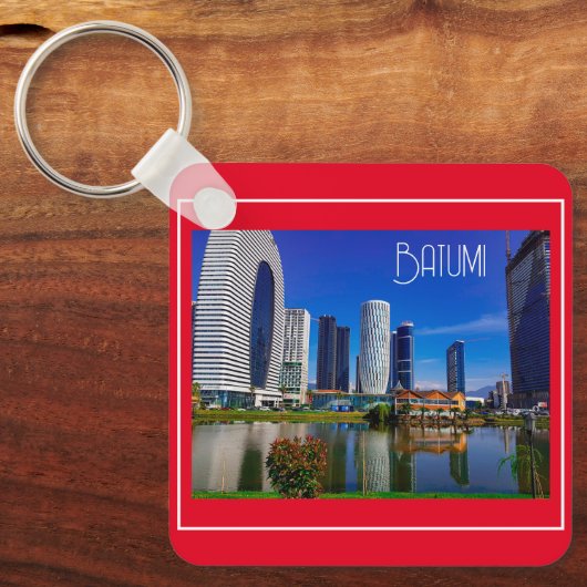 Georgisch architectuurlandschap Batumi Sleutelhanger (Voorkant)