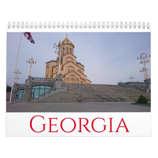 Georgisch architectuurlandschap Tbilisi Borjomi Kalender (Hoes)