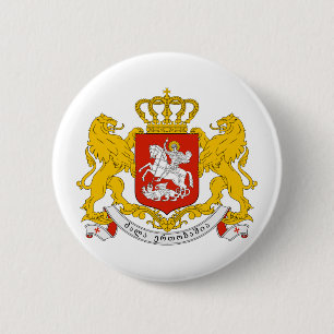 Georgisch officieel symbool voor wapenheraldry ronde button 5,7 cm