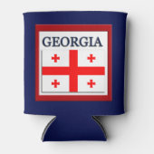 Georgisch vlaggenstaatontwerp blikjeskoeler (Voorkant)