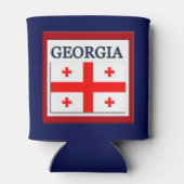 Georgisch vlaggenstaatontwerp blikjeskoeler (Achterkant)