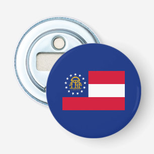 Georgisch vlaggenstaatontwerp button flesopener