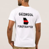 Georgische brandweerman t-shirt (Achterkant)