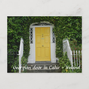 Georgische deur in Cahir - Ierland Briefkaart