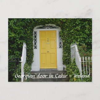 Georgische deur in Cahir - Ierland Briefkaart