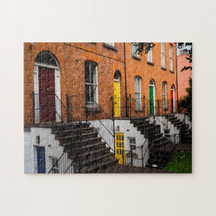 Georgische deuren in Dublin Ierland. Legpuzzel