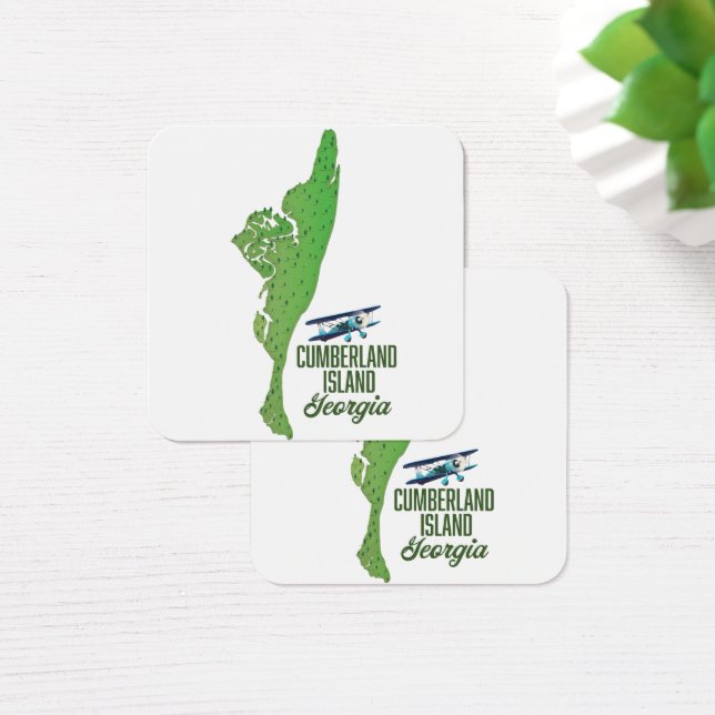 Georgische kaart op het eiland Cumberland (Bureau)