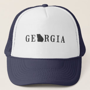 Georgische naam met State Shaped Letter Trucker Pet
