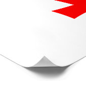 Georgische nationale vlag poster (Hoek)