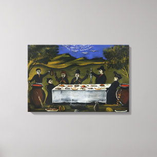 Georgische schilder Niko Pirosmani Canvas Afdruk