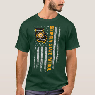 Georgische staat Patrol Amerikaanse vlag T-shirt