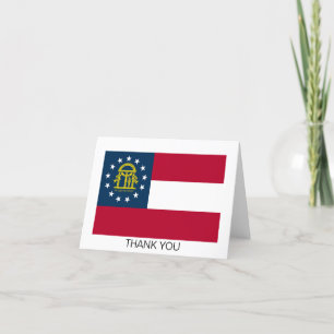 Georgische staatsvlag bedankkaart