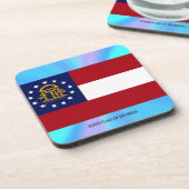 Georgische staatsvlag bier onderzetter (Linkerzijde)