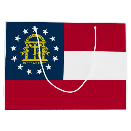 Georgische staatsvlag groot cadeauzakje (Achterkant)