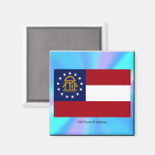 Georgische staatsvlag magneet (Voorkant / Achterkant)