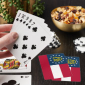 Georgische staatsvlag pokerkaarten (Insitu)