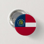 Georgische staatsvlag ronde button 3,2 cm (Voorkant /achterkant)