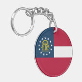 Georgische staatsvlag sleutelhanger (Voorkant Links)