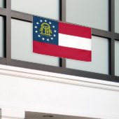 Georgische staatsvlag spandoek (Buitenkant Gebouw)