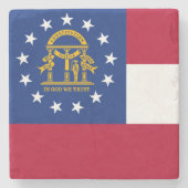 Georgische staatsvlag stenen onderzetter (Voorkant)