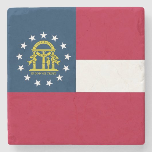 Georgische staatsvlag stenen onderzetter (Voorkant)