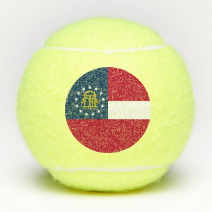 Georgische staatsvlag tennisballen